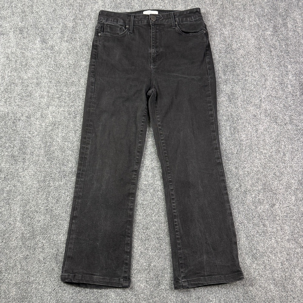Parker Smith Womens Flare Jeans Size 29 Wicked Tango Black High Rise Stretch USA